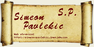 Simeon Pavlekić vizit kartica
